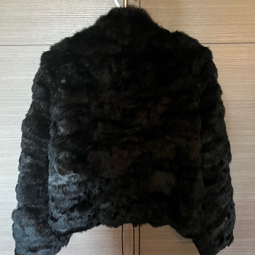 Black Rabbit Fur (Vintage) Jacket